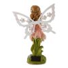 Enchanting Pink Fairy Solar Garden Statue - Best Outdoor Decor for Gardens