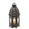 Stylish Black Lattice Lantern - Perfect for Indoor and Outdoor Decor