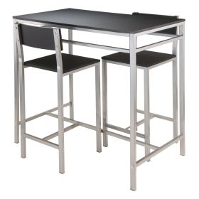 Hanley 3-pc High Table with 2 High Back Stools