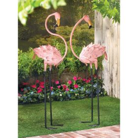 Flamboyant Flamingo Garden Stakes (Set of 2)