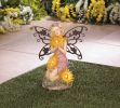 Garden Blooms Fairy Solar Statue